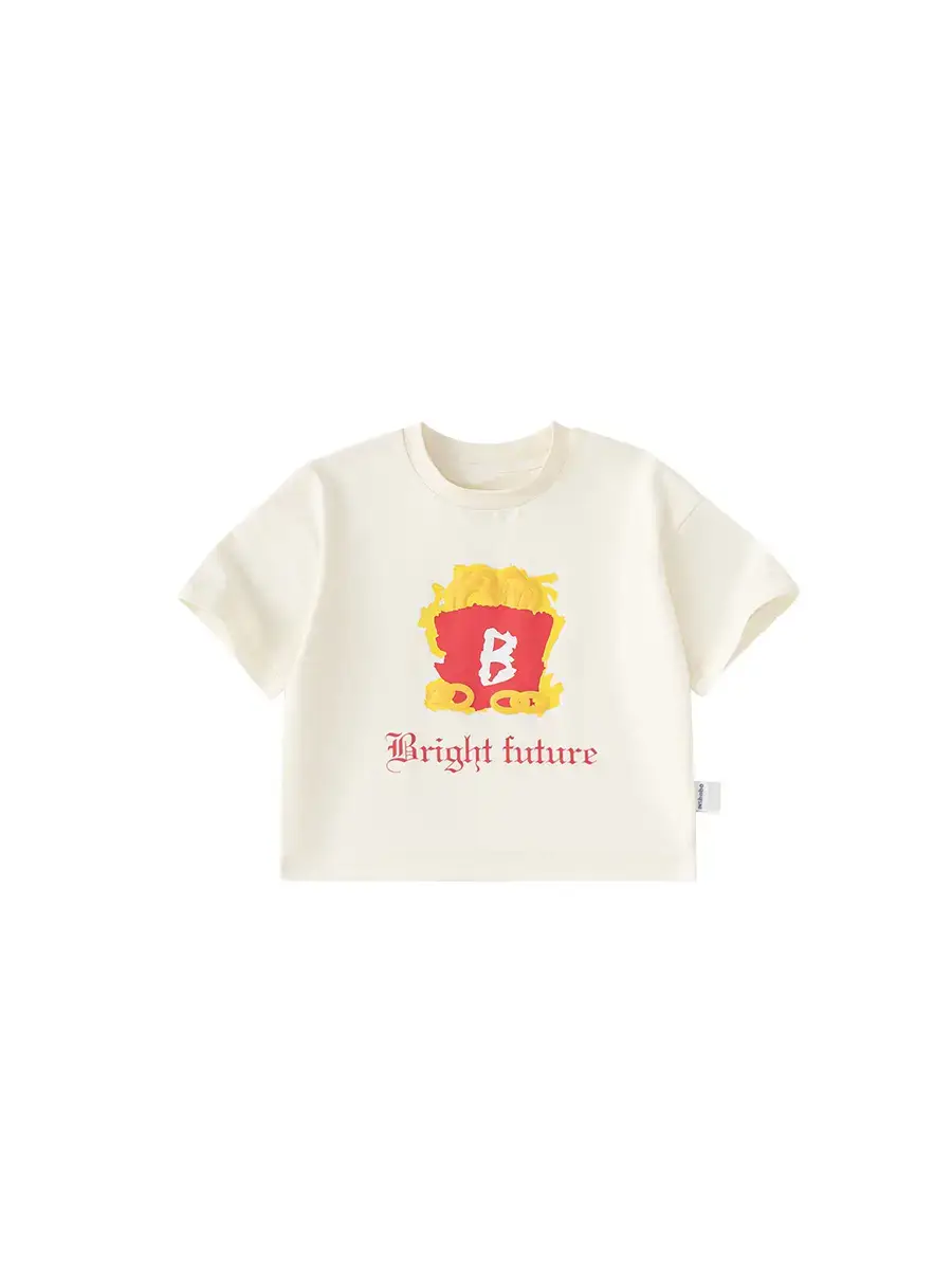 Yubao Boys T-Shirt Cartoon French Fries Print - Image 6