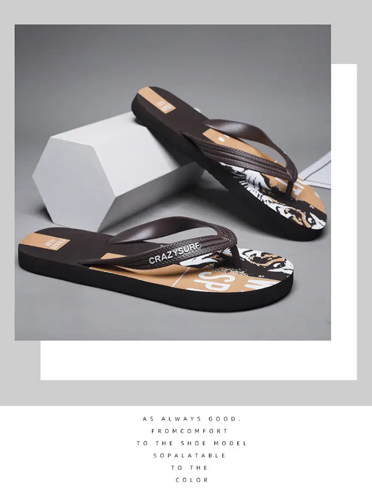 2023 Summer Men's Flip-Flops 39-44 Size Trendyy Casual Beach Men's Flip-Flops Flip-Flops — feature 1