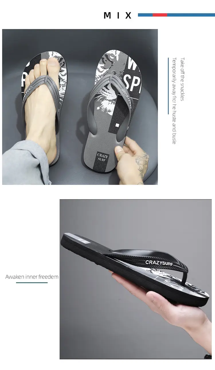 2023 Summer Men's Flip-Flops 39-44 Size Trendyy Casual Beach Men's Flip-Flops Flip-Flops — feature 5