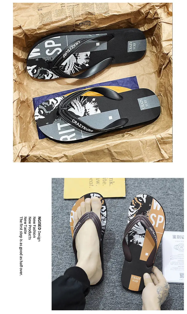 2023 Summer Men's Flip-Flops 39-44 Size Trendyy Casual Beach Men's Flip-Flops Flip-Flops — feature 7