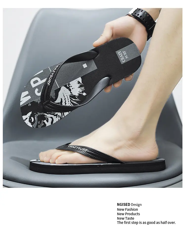 2023 Summer Men's Flip-Flops 39-44 Size Trendyy Casual Beach Men's Flip-Flops Flip-Flops — feature 8