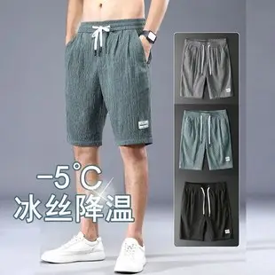 Men Ice Silk Thin Shorts Summer Plus Size — feature 9