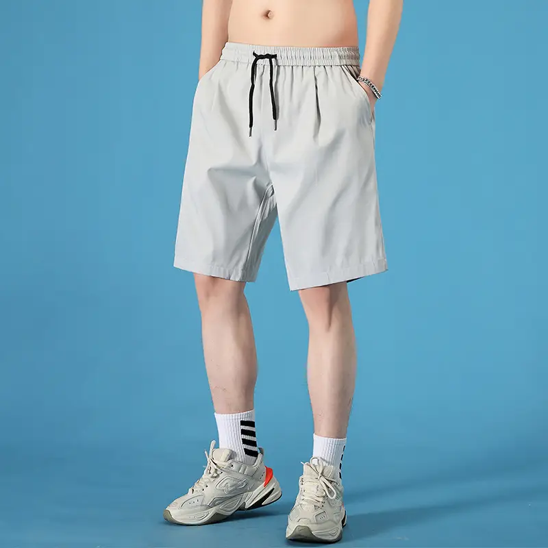 Men Ice Silk Thin Shorts Summer Plus Size - Image 5