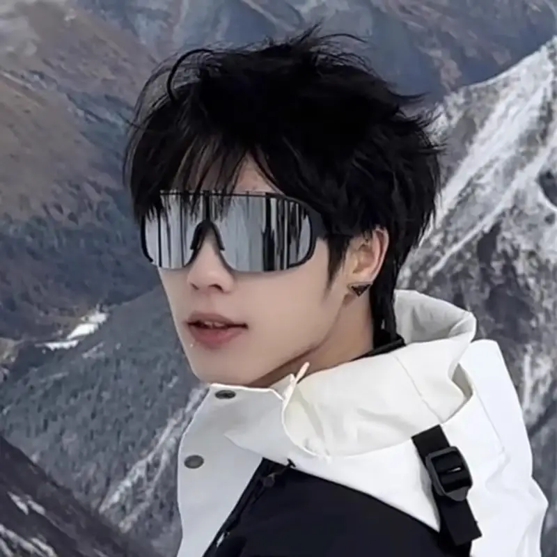 Men Mirror Sunglasses Anti-Ultraviolet Mountain Climbing - Image 11