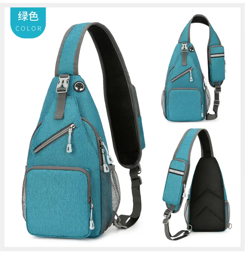 Men's Blue Oxford Crossbody Bag with Anti-Splash Design — feature 32