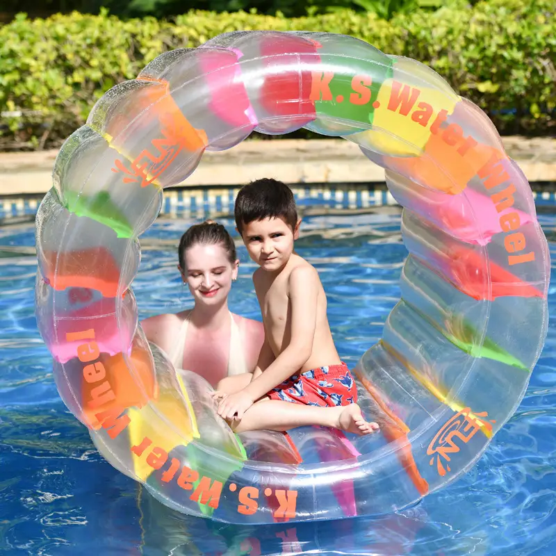 in stock pvc color inflatable roller colorful inflatable roller children's swimming pool crawling roller toy parent-child interaction — feature 13