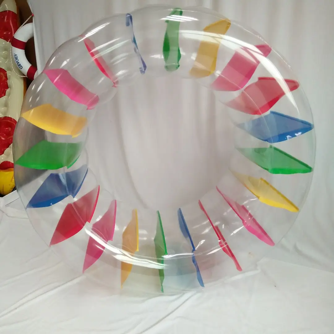 in stock pvc color inflatable roller colorful inflatable roller children's swimming pool crawling roller toy parent-child interaction — feature 16