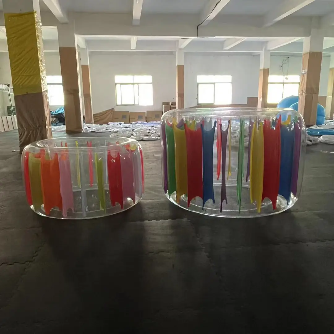 in stock pvc color inflatable roller colorful inflatable roller children's swimming pool crawling roller toy parent-child interaction — feature 19