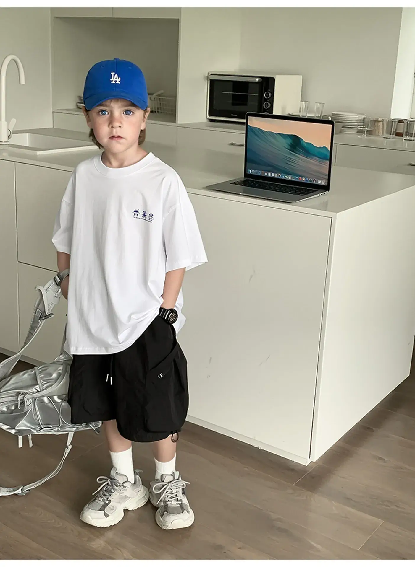 2024 Boys Summer Dress Korean Style Crewneck T-Shirt — feature 12