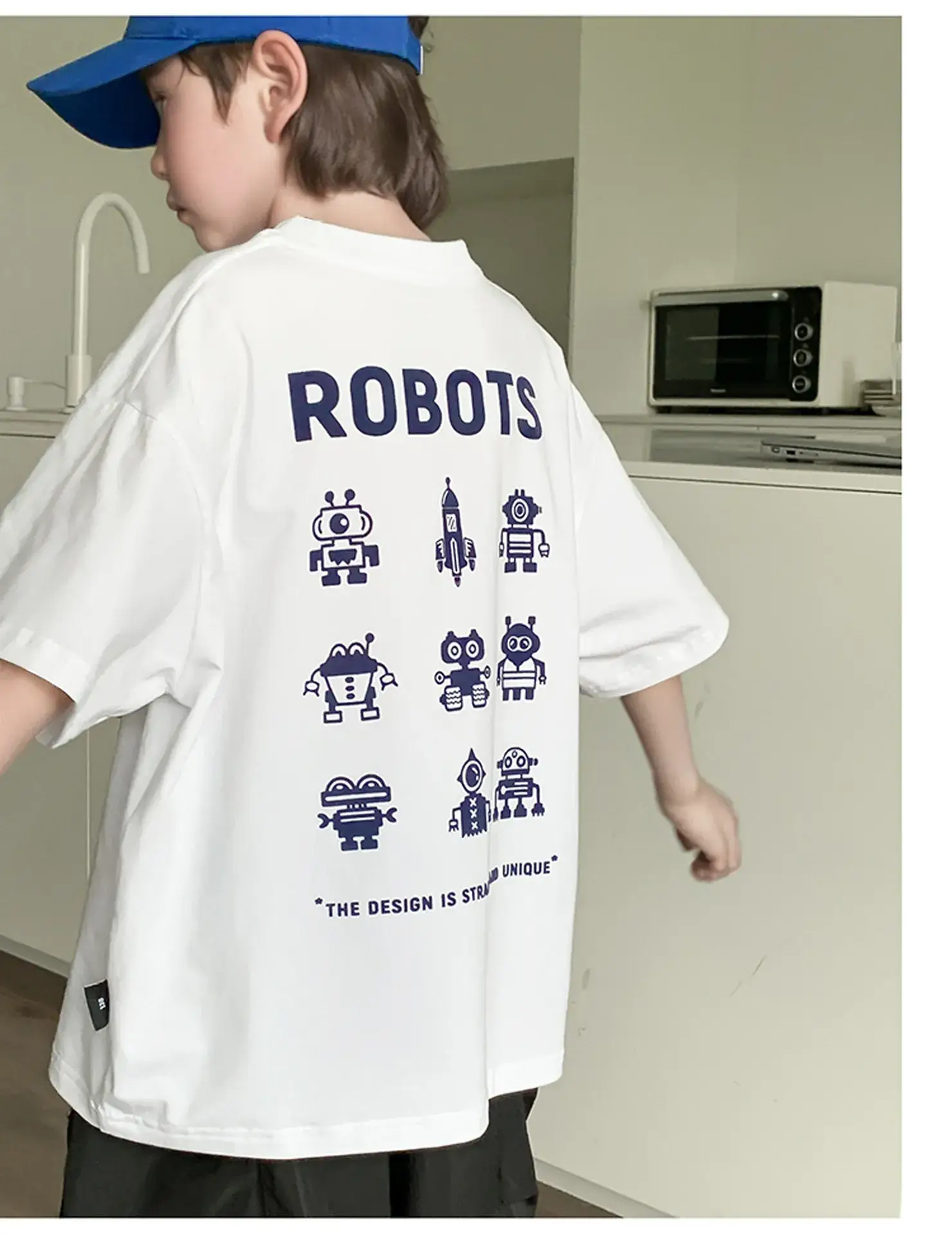 2024 Boys Summer Dress Korean Style Crewneck T-Shirt — feature 13