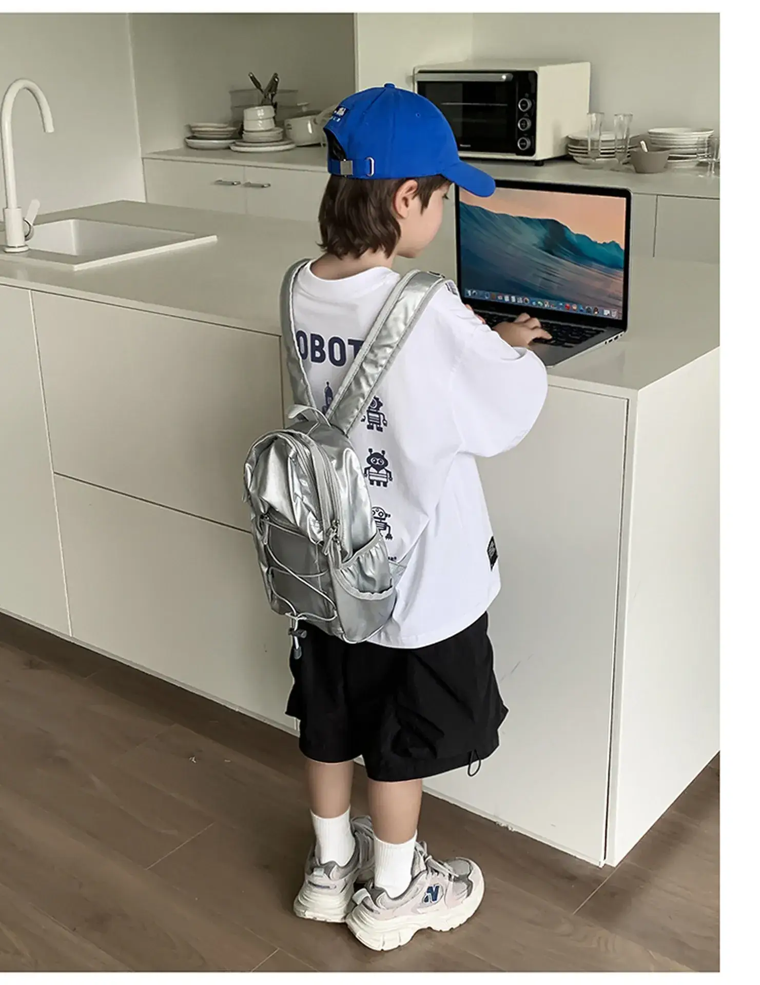 2024 Boys Summer Dress Korean Style Crewneck T-Shirt — feature 21