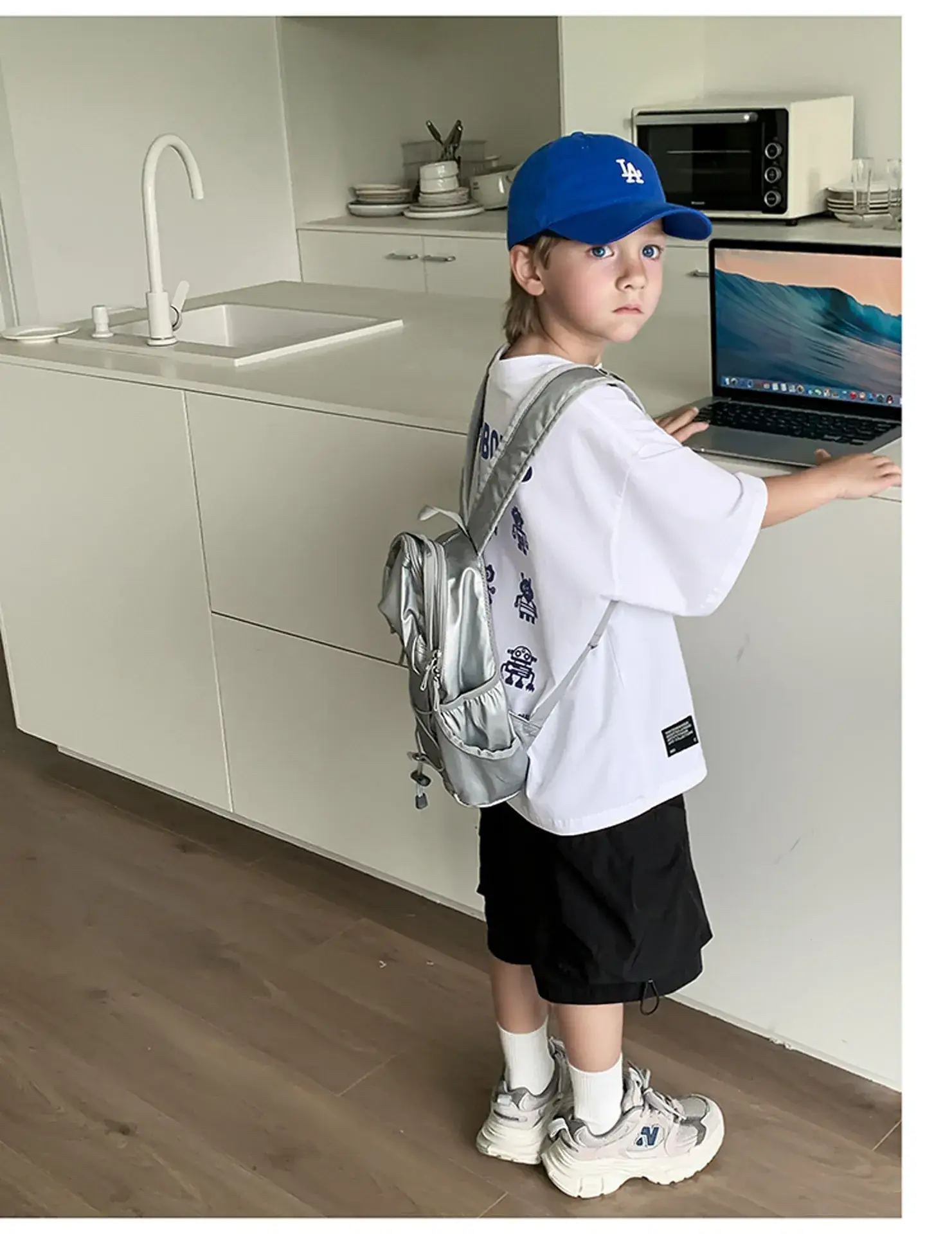 2024 Boys Summer Dress Korean Style Crewneck T-Shirt — feature 31