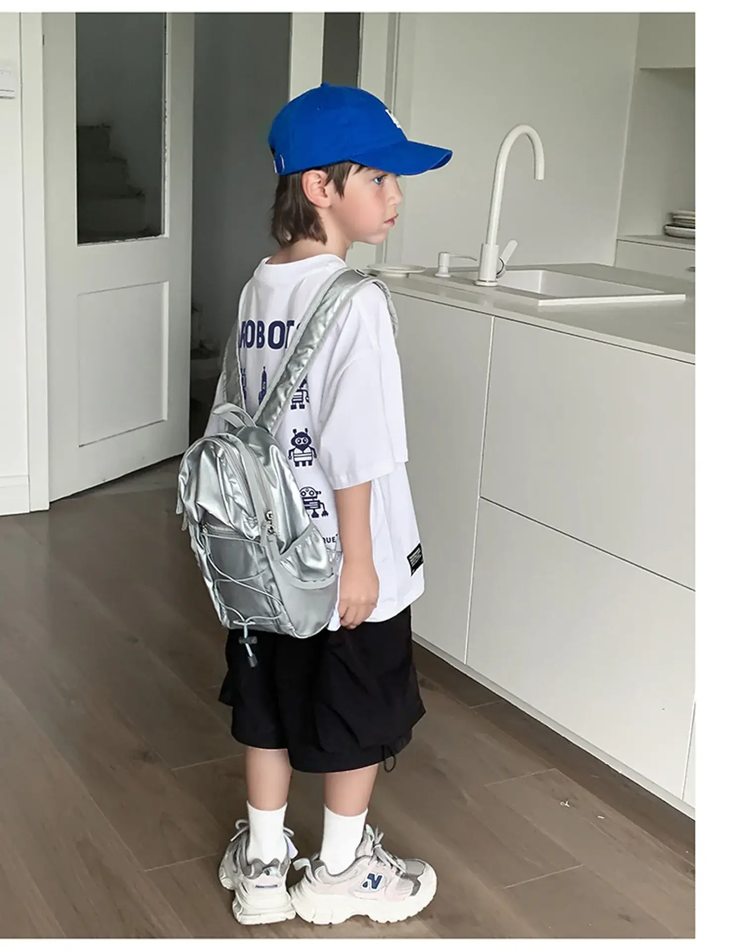 2024 Boys Summer Dress Korean Style Crewneck T-Shirt — feature 39