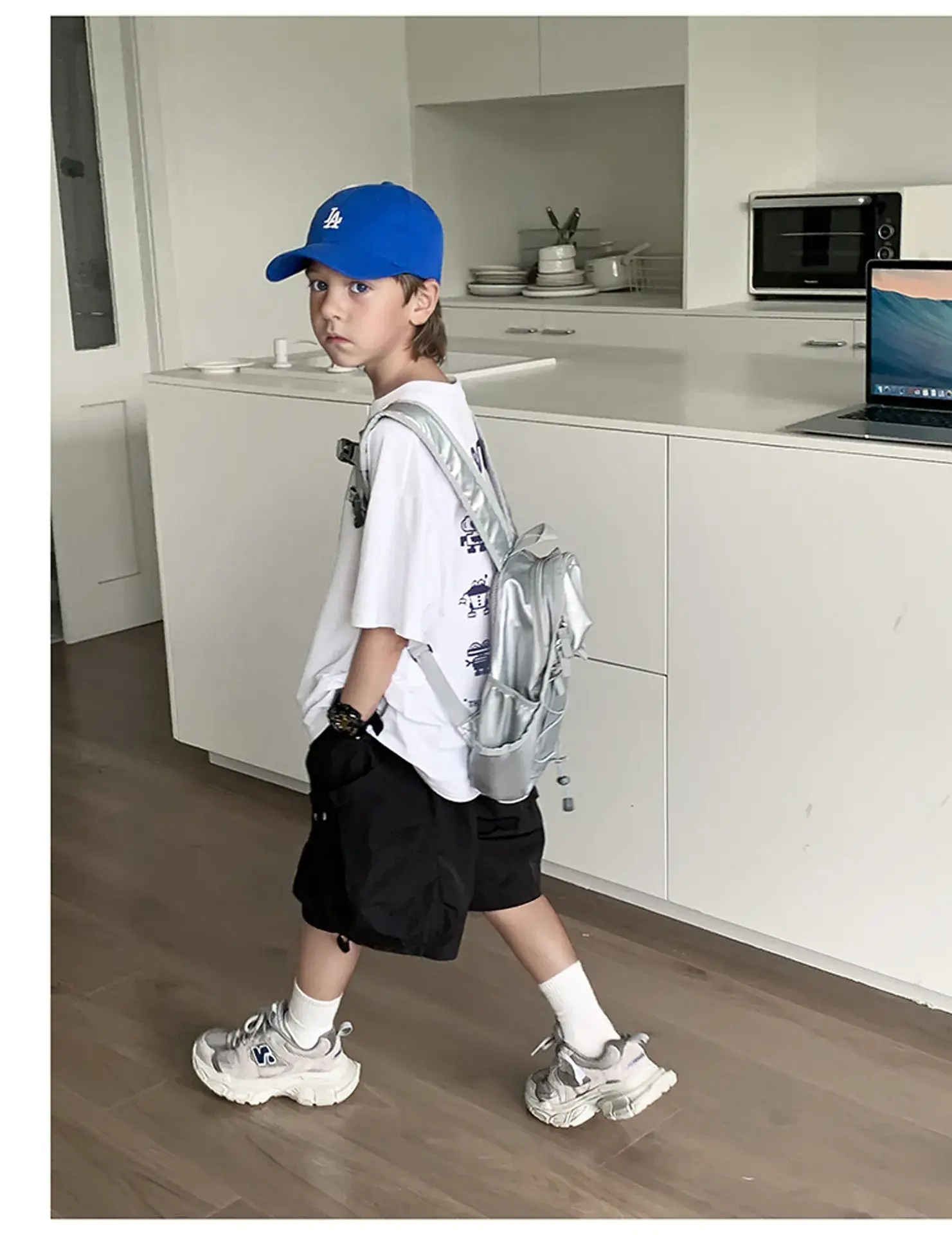 2024 Boys Summer Dress Korean Style Crewneck T-Shirt — feature 40