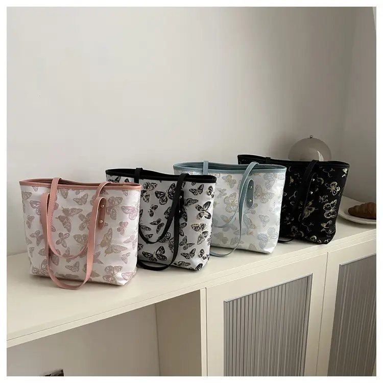 Women Embroidered Butterfly Shoulder Bag 2024 Spring Summer - Image 6