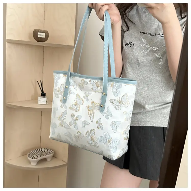 Women Embroidered Butterfly Shoulder Bag 2024 Spring Summer — feature 17