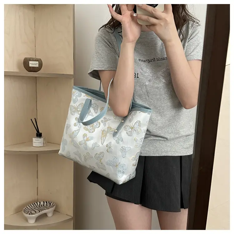 Women Embroidered Butterfly Shoulder Bag 2024 Spring Summer — feature 18