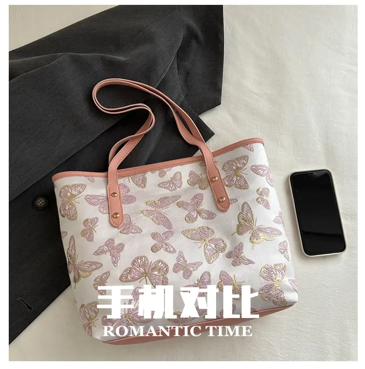 Women Embroidered Butterfly Shoulder Bag 2024 Spring Summer — feature 6