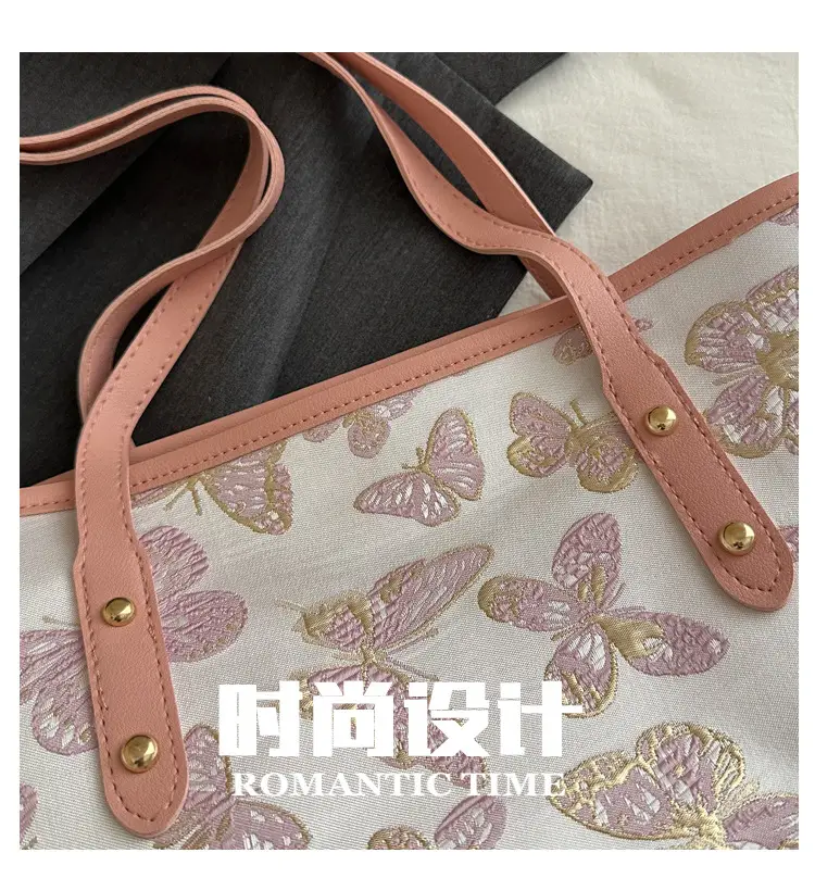 Women Embroidered Butterfly Shoulder Bag 2024 Spring Summer — feature 7