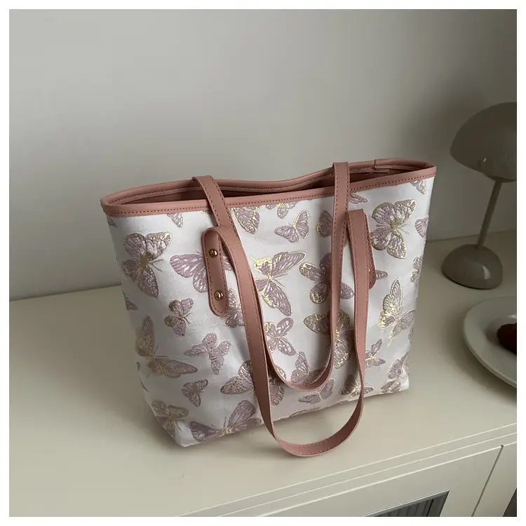 Women Embroidered Butterfly Shoulder Bag 2024 Spring Summer - Image 3