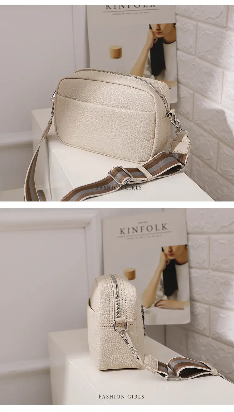 Women's Crossbody Bag Brown White 2025 New — feature 21