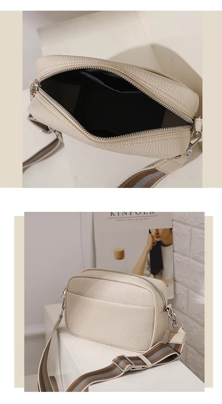Women's Crossbody Bag Brown White 2025 New — feature 8
