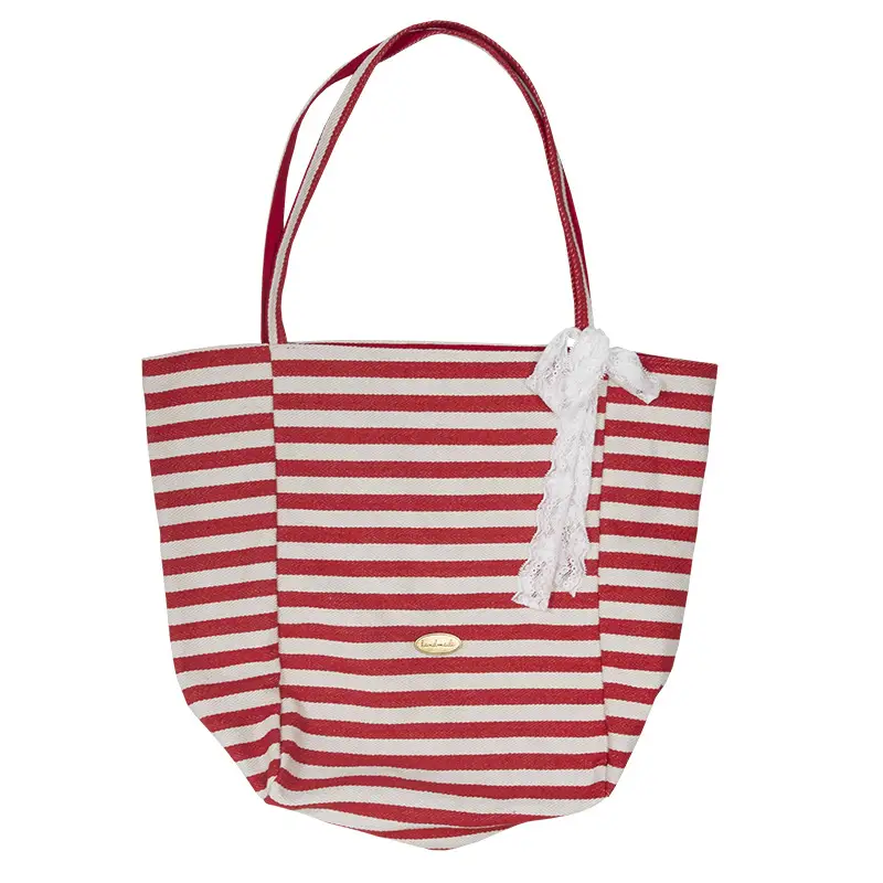 Striped Canvas Tote Bag 2024 New Korean Style - Image 15