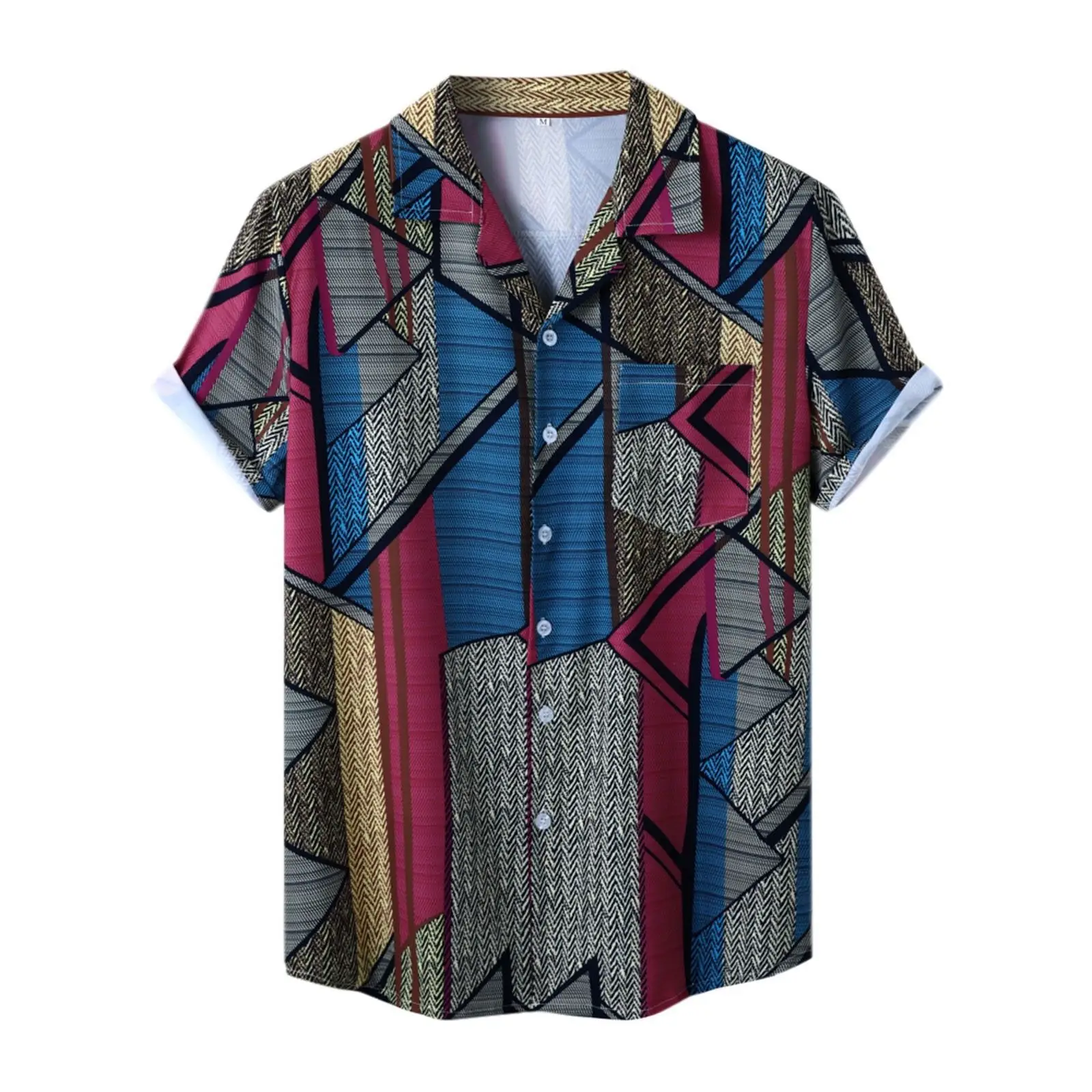 Hawaiian Floral Short Sleeve Shirt for Men — feature 4