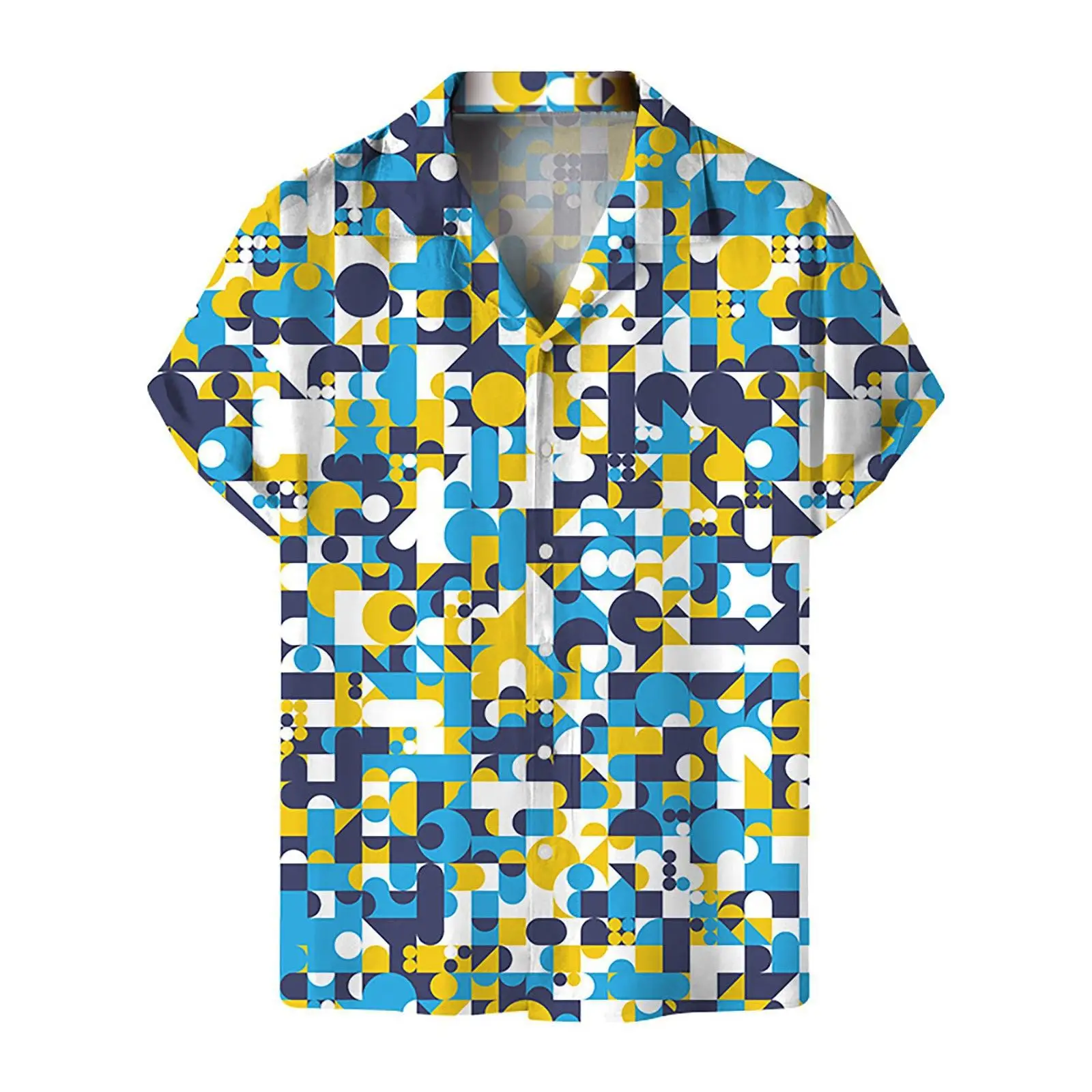 Hawaiian Floral Short Sleeve Shirt for Men - Image 11