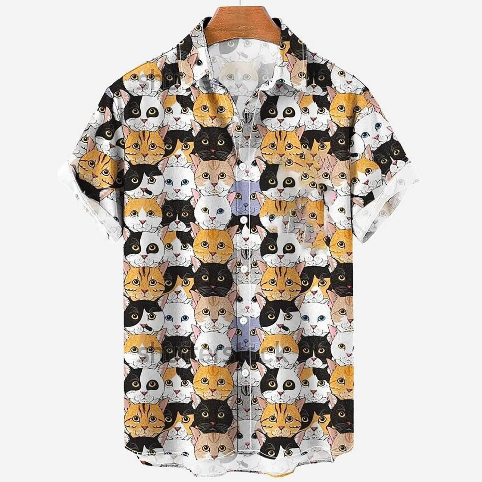 Hawaiian Floral Short Sleeve Shirt for Men - Image 12