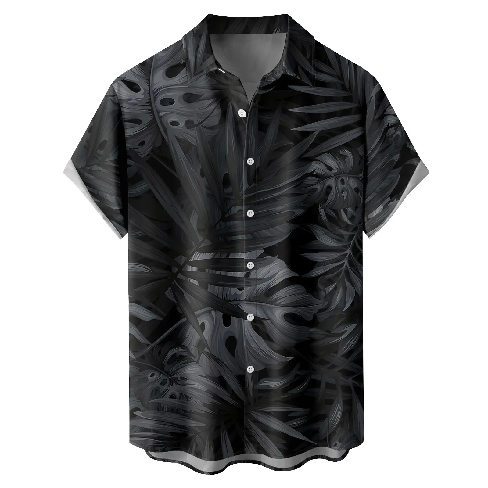 Hawaiian Floral Short Sleeve Shirt for Men - Image 15