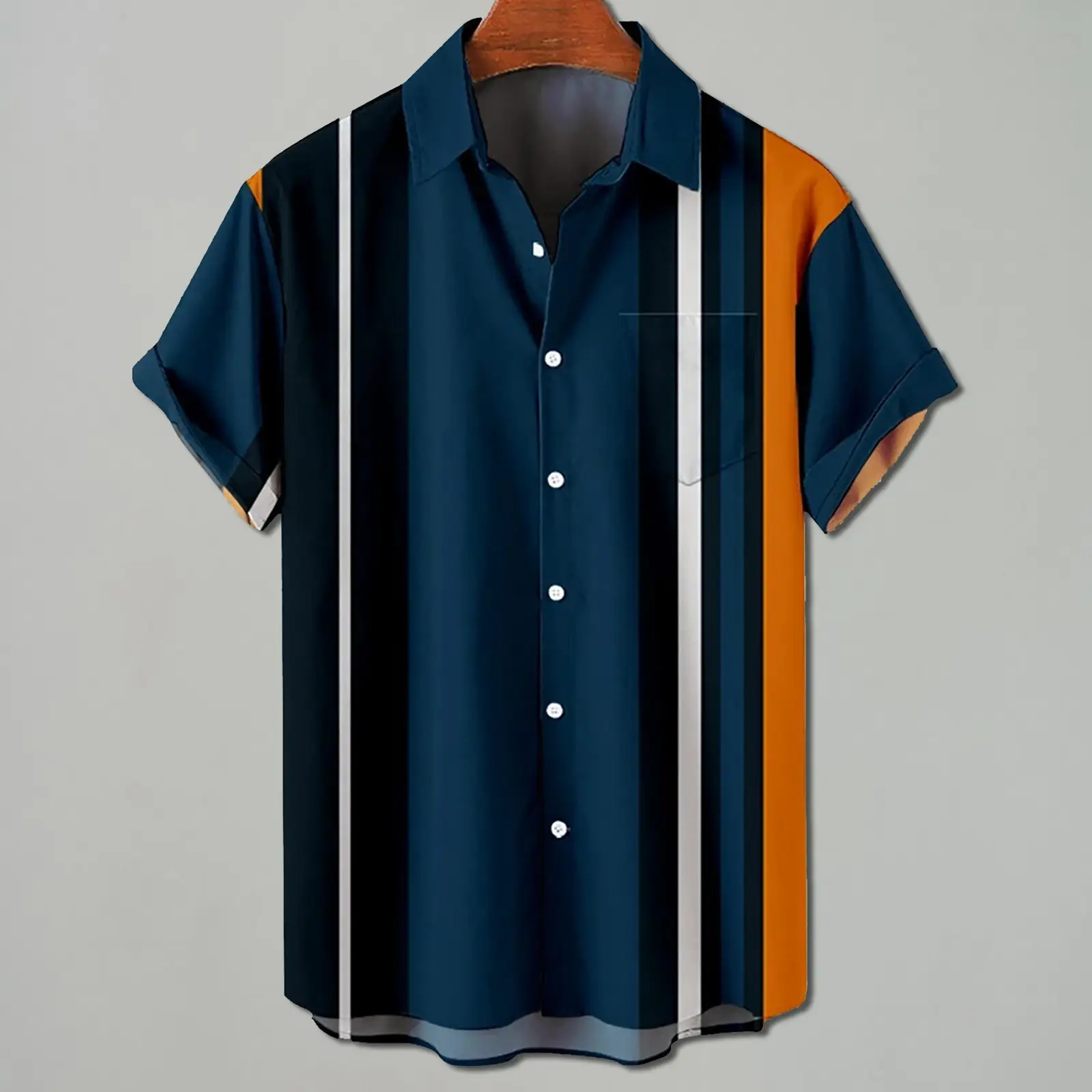 Hawaiian Floral Short Sleeve Shirt for Men - Image 19