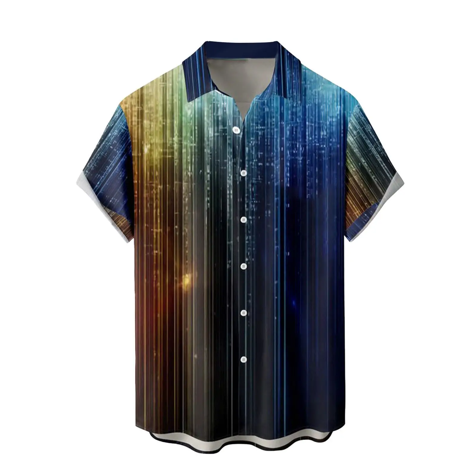 Hawaiian Floral Short Sleeve Shirt for Men - Image 8