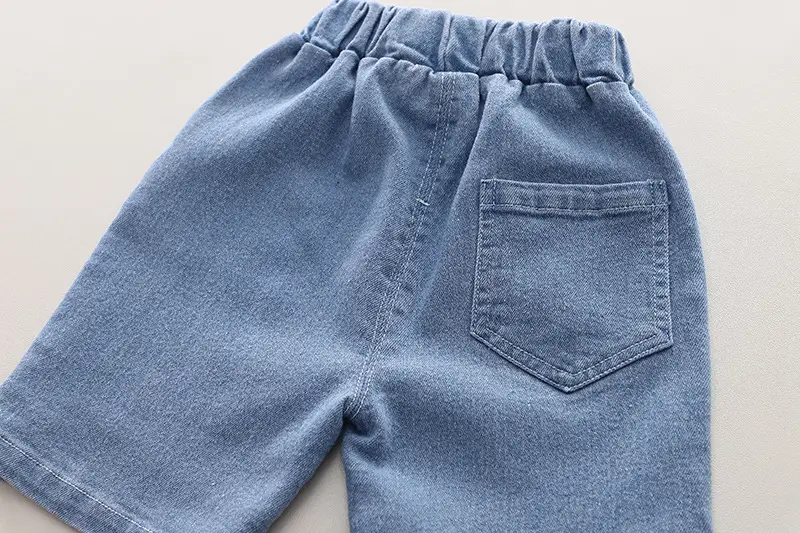New Kids T-Shirt Shorts Set Maroon Blue Summer Boys — feature 15