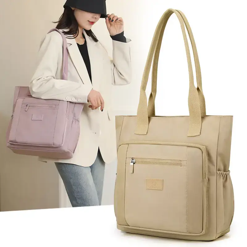Pink Nylon Shoulder Bag for Women 2024 Spring - Image 7