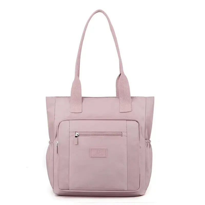 Pink Nylon Shoulder Bag for Women 2024 Spring - Image 11