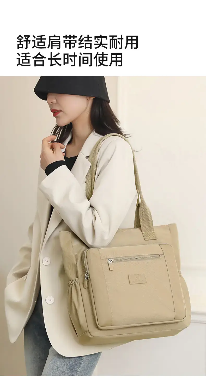 Pink Nylon Shoulder Bag for Women 2024 Spring — feature 13