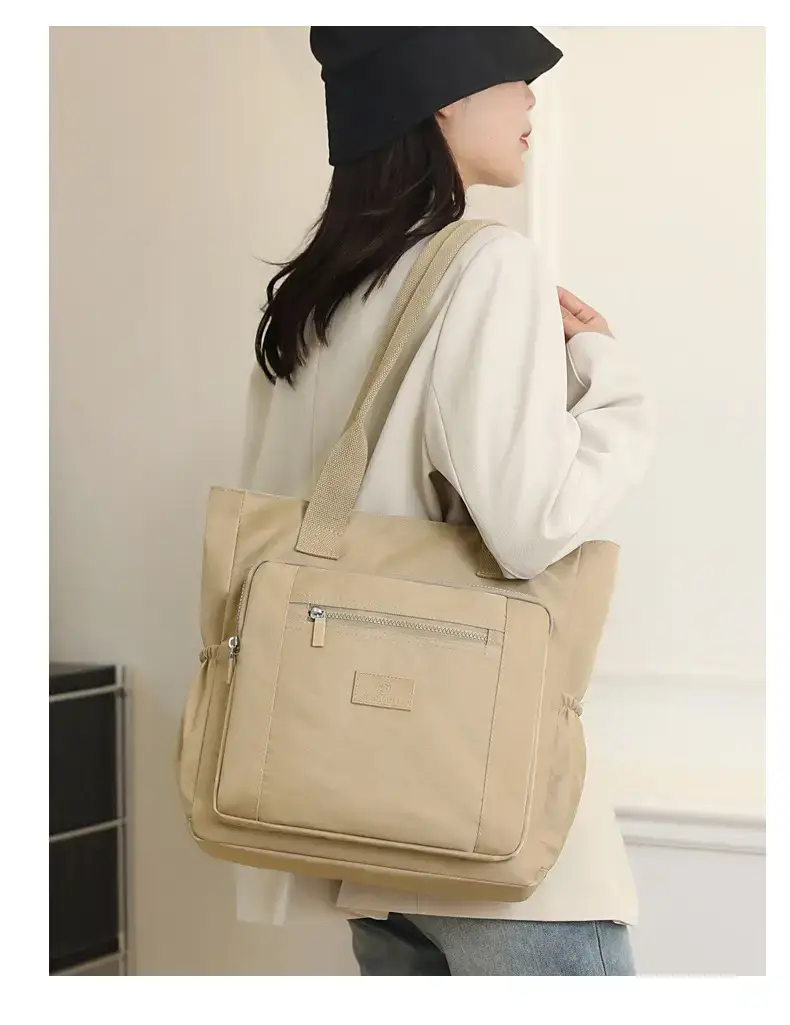 Pink Nylon Shoulder Bag for Women 2024 Spring — feature 21