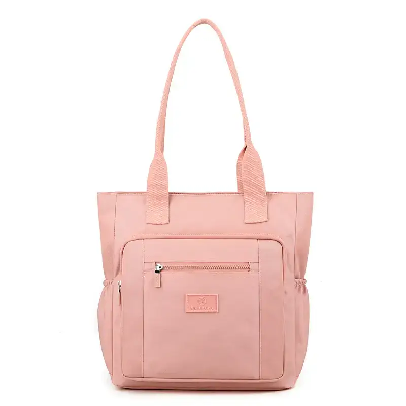 Pink Nylon Shoulder Bag for Women 2024 Spring - Image 3