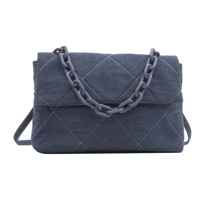 Black Quilted Chain Shoulder Bag for Women 2024 - Image 8