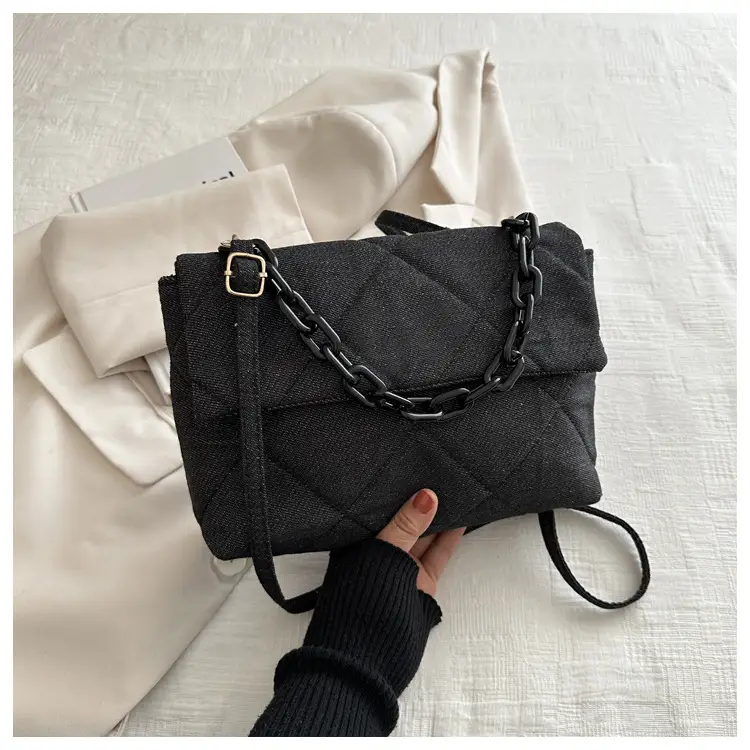 Black Quilted Chain Shoulder Bag for Women 2024 — feature 27