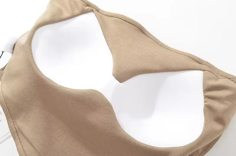 Black Strapless Navel Top for Women — feature 16