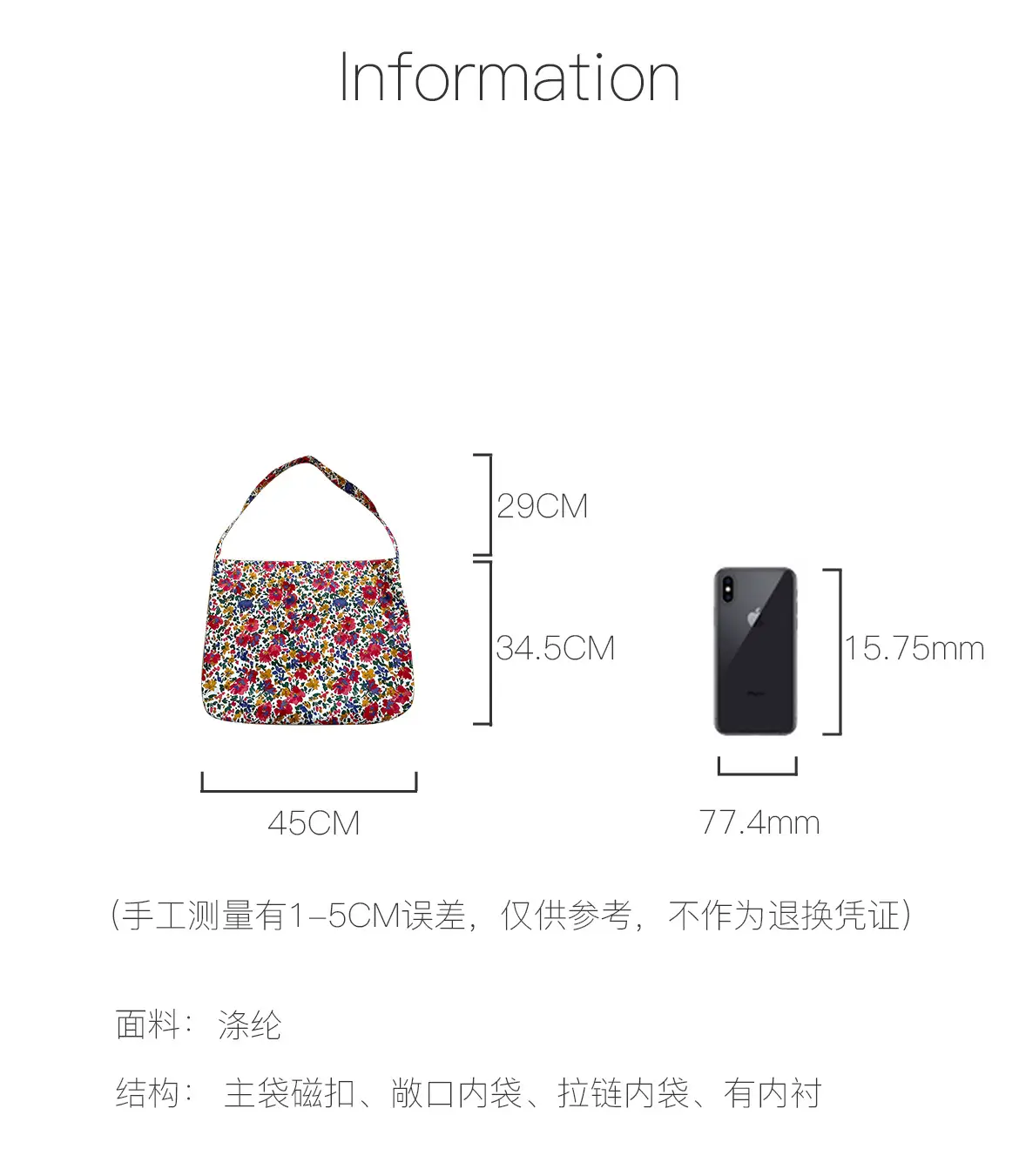 Floral Cloth Crossbody Bag for Women — feature 3