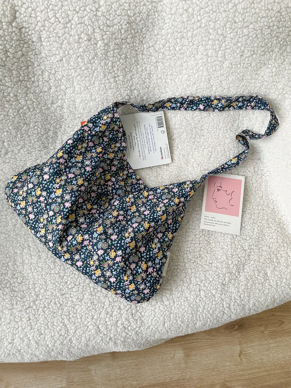 Floral Cloth Crossbody Bag for Women