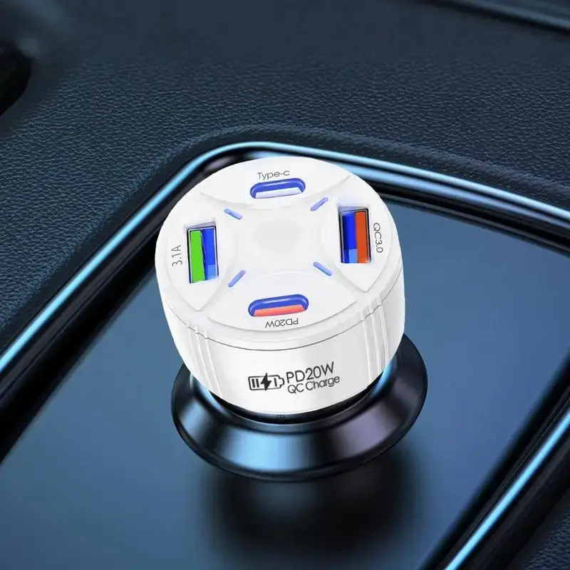 53W QC3.0 PD Fast Car Charger with 2 USB Type C Ports — feature 4