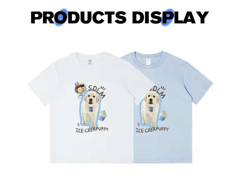Men Printed Cotton T-Shirt Ice Cream Puppy Design — feature 7