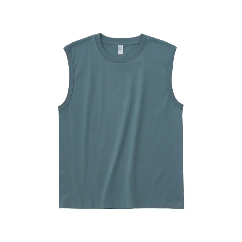 Sleeveless Cotton Vest Brown 250g - Image 8