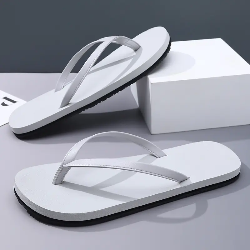 2024 New Men's Flip Flops Fashionable Outer Wear Rubber Non-slip Distinctive Fashion Pinch Beach Summer Slippers for Men - Image 2