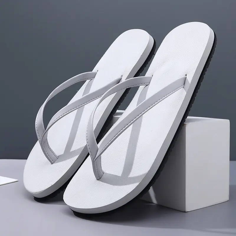 2024 New Men's Flip Flops Fashionable Outer Wear Rubber Non-slip Distinctive Fashion Pinch Beach Summer Slippers for Men - Image 4