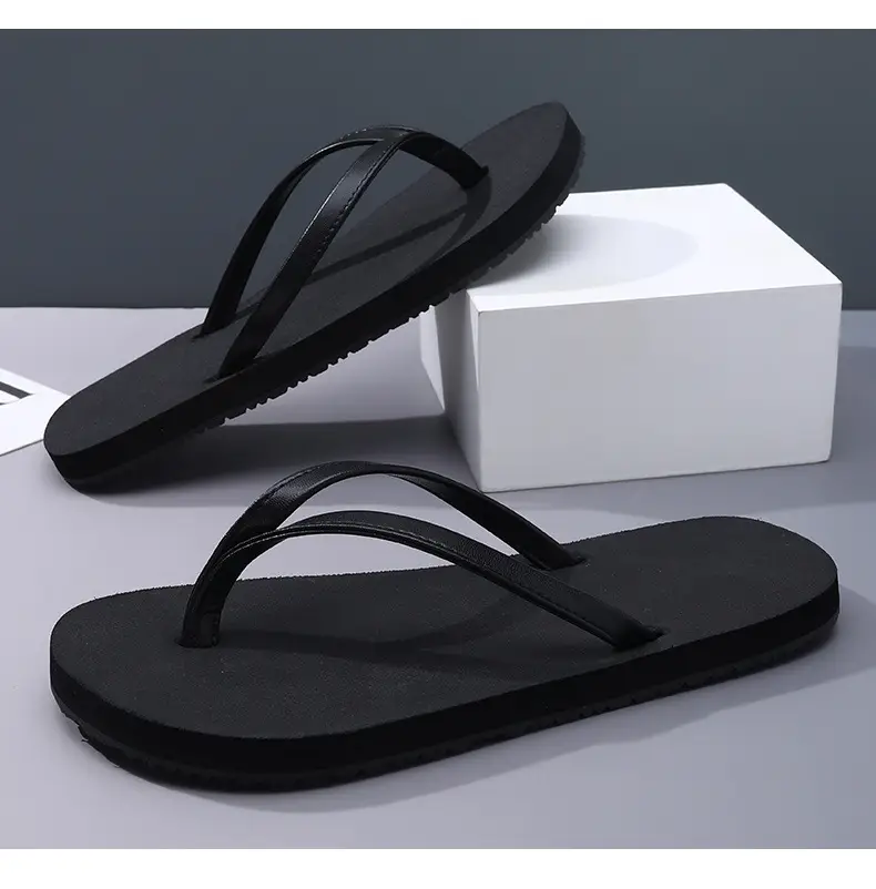 2024 New Men's Flip Flops Fashionable Outer Wear Rubber Non-slip Distinctive Fashion Pinch Beach Summer Slippers for Men — feature 22